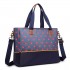 LH1655D2 - Miss Lulu Matte Oilcloth Maternity Baby Changing Bag Polka Dot Navy LH1655D2 - Miss Lulu Matte Oilcloth Maternity Baby Changing Bag Polka Dot Navy